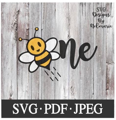 Bee One Svg Bee First Svg Cut File Instant Download File Jpeg Bee