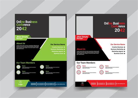 Online business flyer template design 20502013 Vector Art at Vecteezy