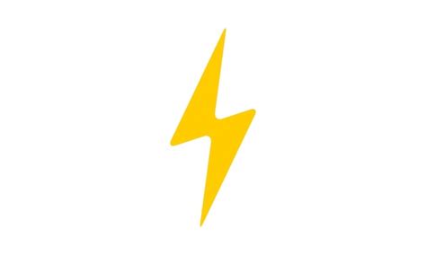 Icono De Vector De Rayo Icono De Flash De Perno El Ctrico S Mbolo De