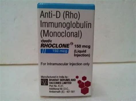 Rhoclone Mcg Injection For Clinical Packaging Type Box At Rs