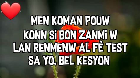 Men Koman Pouw Teste Yon Zanmiw Pouw Konn Si L Renmenw Youtube