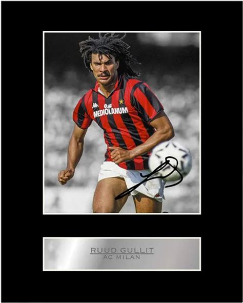 Ruud Gullit Poster Con Autografo X Cm Milan Eur Picclick It