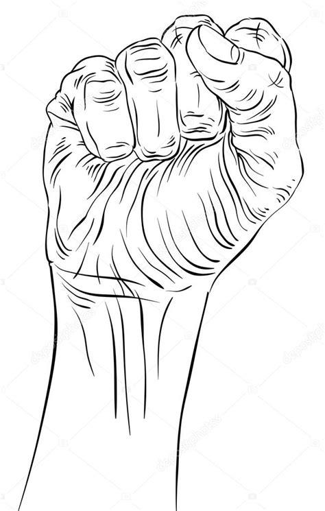 Clenched Fist Drawing at GetDrawings | Free download