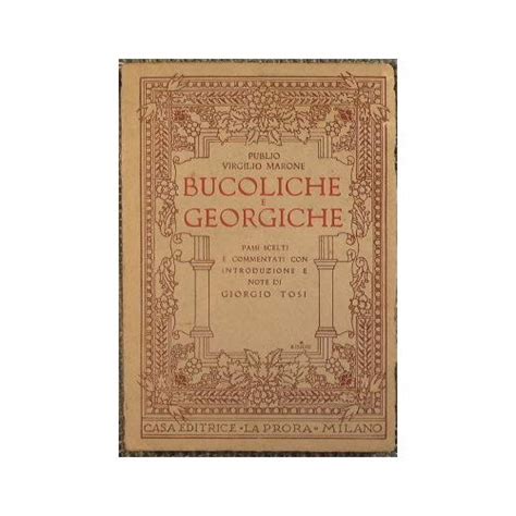 Bucoliche e georgiche Publio Virgilio Marone Amazon de Bücher