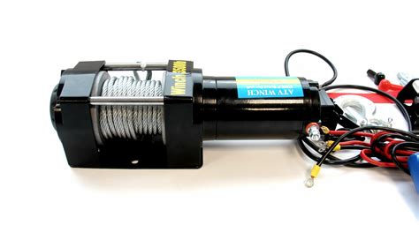 Электрическая лебедка со стальным тросом 12В Electric Winch ...