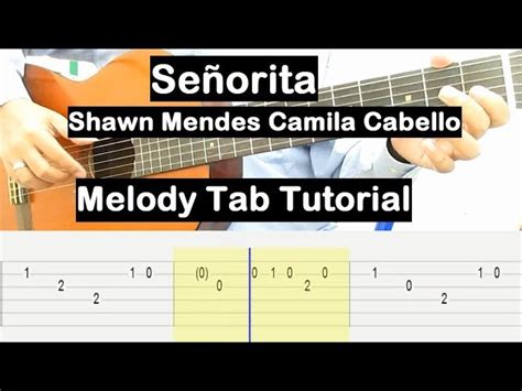 Señorita Guitar Lesson Melody Tab Tutorial Guitar Lessons for Beginners ...