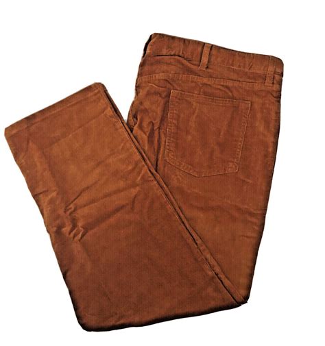 Lands End Mens Corduroy 5 Pocket Straight Pants Antique Copper Size 30x36 Ebay