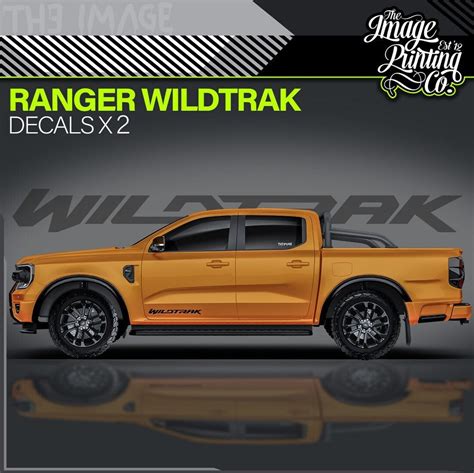 Custom Ranger Wildtrak Door Vinyl Decal Kit Sticker Ford Pickup 4x4