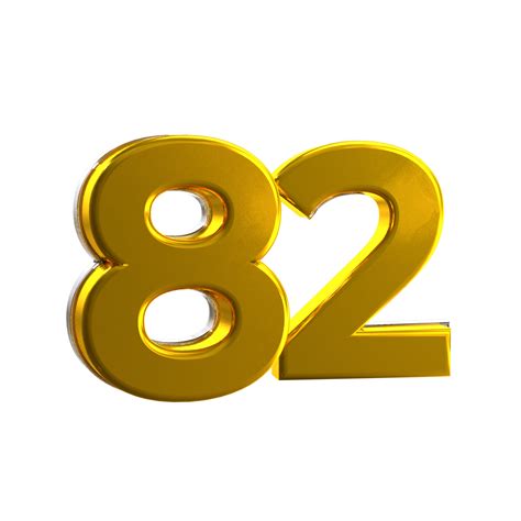 Mental Yellow 82 3d Number 11154516 Png