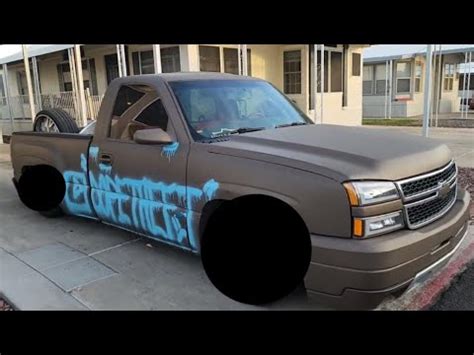 New Wheels On The Bagged Silverado Single Cab With Quadrasteer Bed