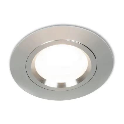 LED Mini Inbouwspot Astor Rond RVS Look Extra Warm Wit Dimbaar 3 6W