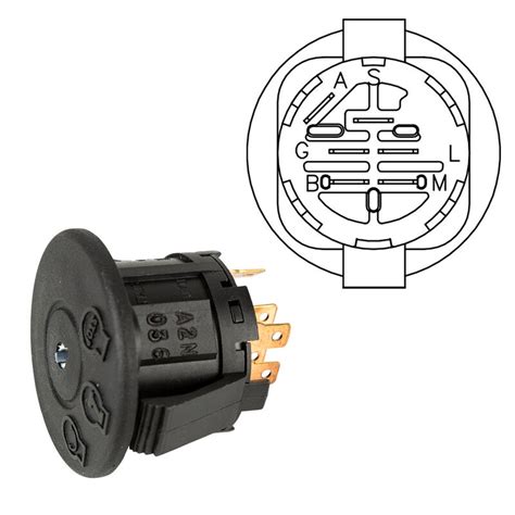 Cub Cadet Rover Ignition Switch 3 Position 6 Pin Henderson Mowers And Chainsaws