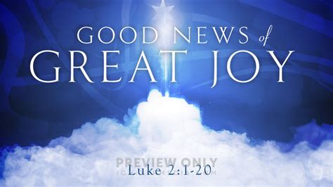 Good News Of Great Joy Title Graphics Igniter Media