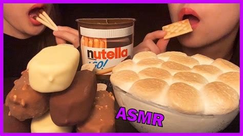 Asmr Smores Dip Magnum Chocolate Ice Cream Nutella 스모어 딥 매그넘 초콜릿