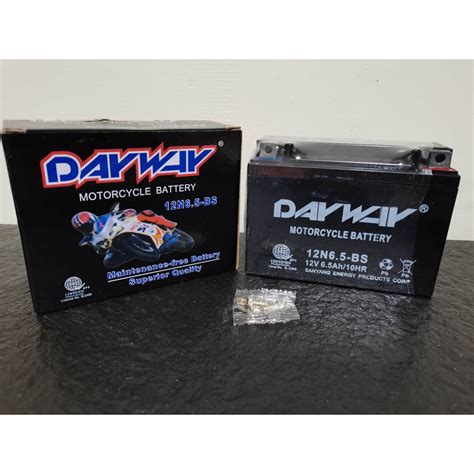 DAYWAY BATTERY 12N6 5L BS RUSI125 Shopee Philippines