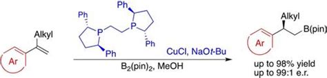 Copper Catalyzed Enantioselective Hydroboration Of Disubstituted