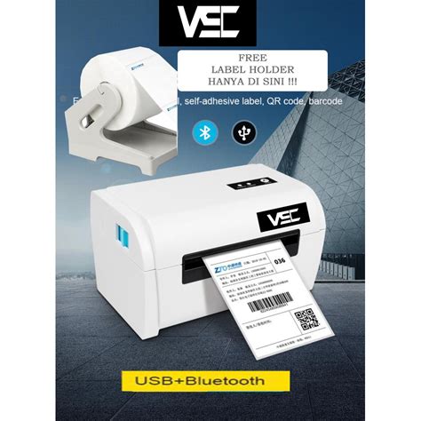 Jual Barcode Printer Thermal Label Printer Vsc Lp Ub Bluetooth