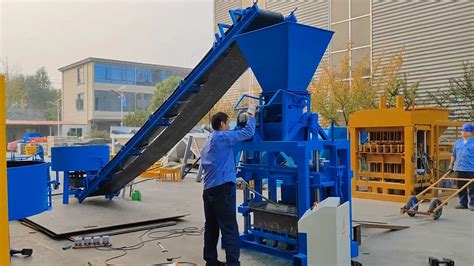 Lonta Qt A Semi Automatic Interlock Hollow Paver Mould Fly Ash