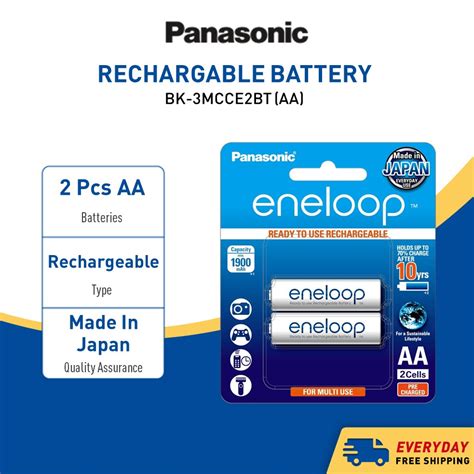 Panasonic Eneloop Rechargeable Battery Aa Size Long Lifespan Ready To