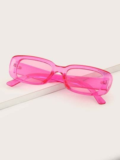 Acrylic Frame Pink Tinted Fashion Glasses | Fashion eye glasses ...