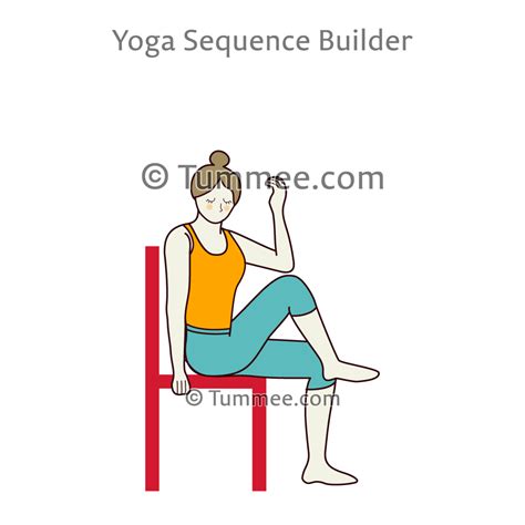 Knee To Elbow Seated Chair Pose Relaxing Poses