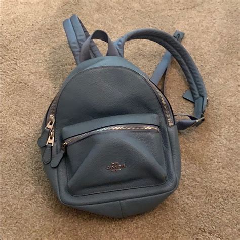 Coach Charlie Mini Leather Backpack Gem