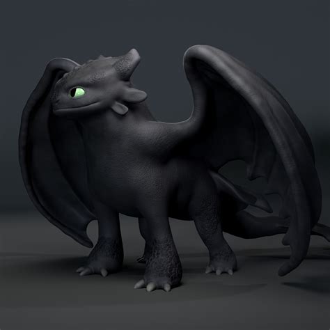 Stl File Toothless How To Train Your Dragon 🚆・3d Printer Model To