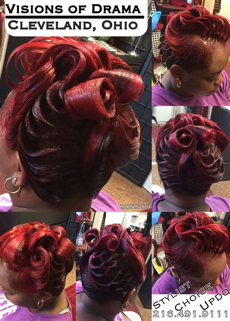 Elegant updo hairstyles for black hair work for any event 2