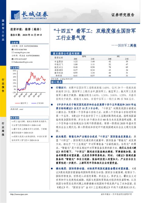 国防军工周报：“十四五”看军工：双维度催生国防军工行业景气度