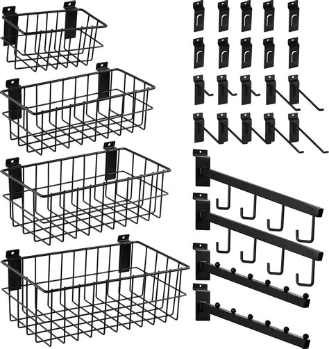 Amazon Alffun Pcs Slatwall Basket Set Slatwall Baskets