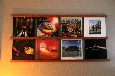 Wall Mounted Wood Vinyl Record Display | eBay