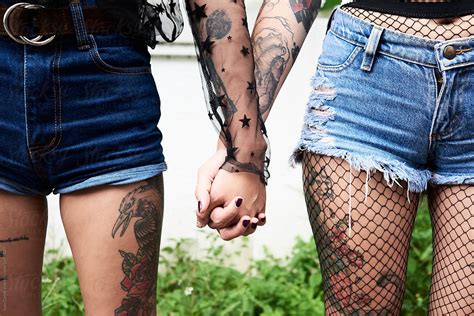 Sexy Lesbian Couples With Tattoos