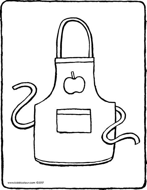 Apron Coloring Page Coloring Pages