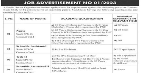 Paec Jobs For Scientific Assistant I Scientific Assistant Ii