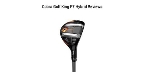 Cobra Golf King F7 Hybrid Customer Reviews Cobra Golf King Flickr