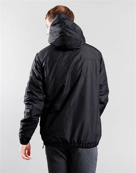 Ellesse Monterini Overhead Jacket Black Mono Terraces Menswear