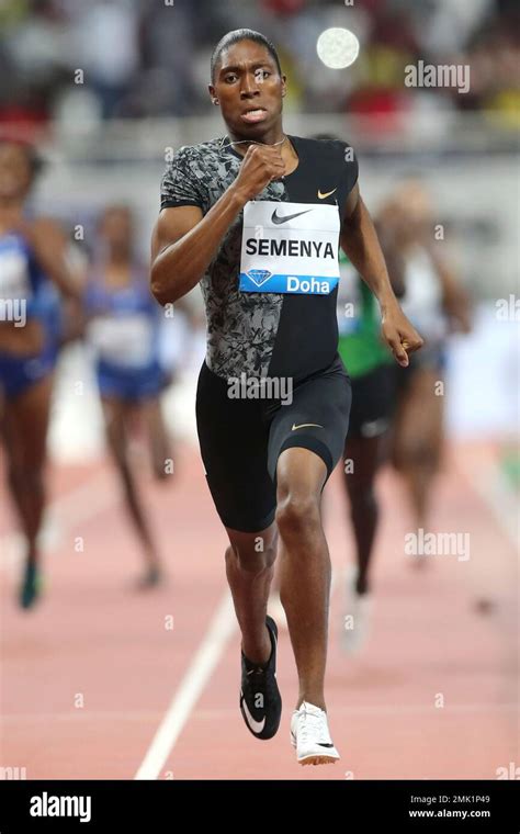 South Africas Caster Semenya Crosses The Final Line To Win The Womens