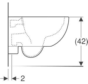 Geberit Selnova Premium záchodová mísa závěsná Bez oplachového kruhu