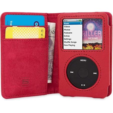 Snugg Ipod Classic Case Leather Flip Ipod Th Generation Case