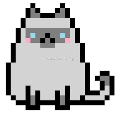 "Pixel Cat - Siamese" by demifaun | Redbubble