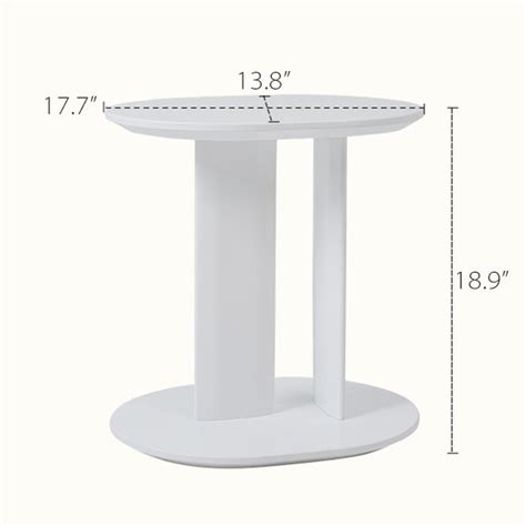 Minimalist Side Table Apricot White 3 Colors Apollobox