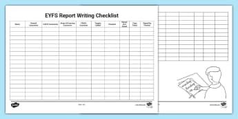 Assessment Report Writing And Summative Assessment Eyfs Page