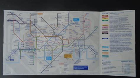 LONDON UNDERGROUND TUBE Map NOT as Ordnance Survey Epping Arsenal ...