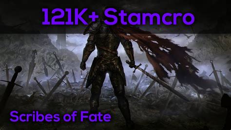 ESO 121K DPS Stamina Necromancer Spam Scribes Of Fate YouTube