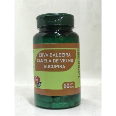 Erva Baleeira Canela De Velho E Sucupira 60 Caps 500 Mg Flora Nutry