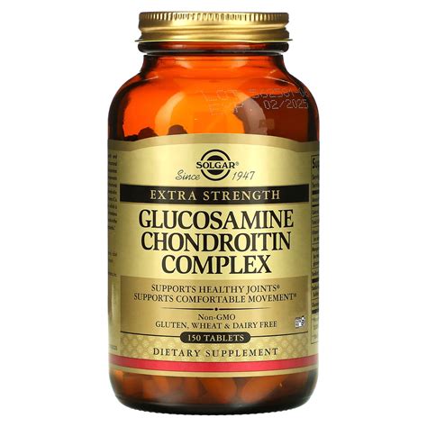 Solgar Extra Strength Glucosamine Chondroitin Complex 150 Tablets