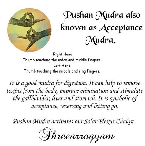 Pushan Mudra | Mudras, Remove toxins, Spiritual journals