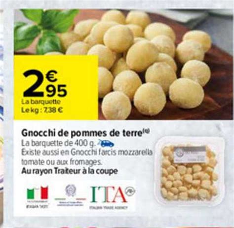 Promo Gnocchi De Pommes De Terre Chez Carrefour Icatalogue Fr