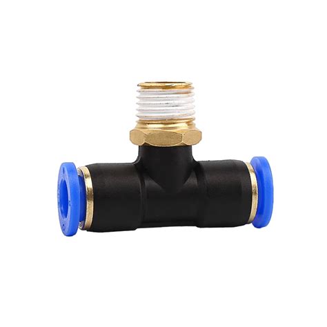 CONECTOR TEE 1 4 OD X 1 4 OD X 3 8 NPTM VZ Controles Industriales