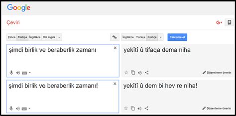 Google Translate Çeviri Kullanımı İngilizce Türkçe Türkçe